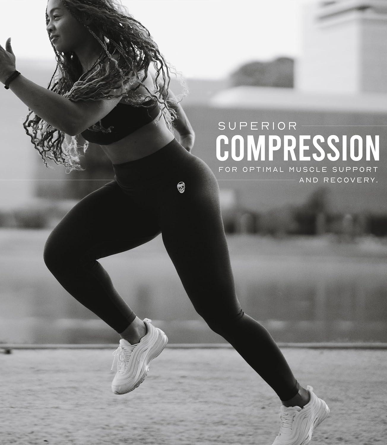 imageGymreapers Infinity Seamless Workout Leggings for Women High Waist Seamless Leggings for Exercise Running Active Yoga PantsBlack