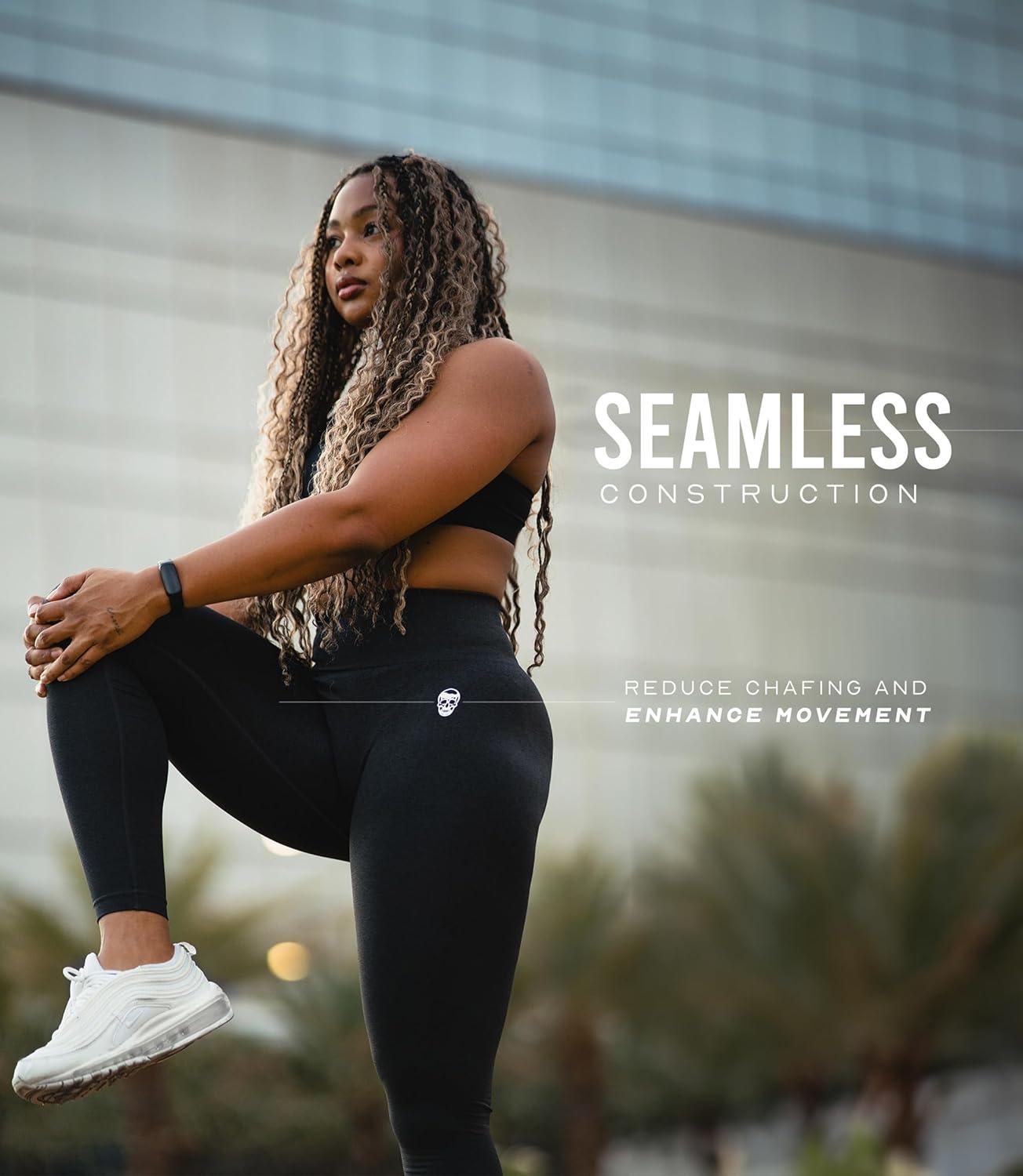 imageGymreapers Infinity Seamless Workout Leggings for Women High Waist Seamless Leggings for Exercise Running Active Yoga PantsEmerald