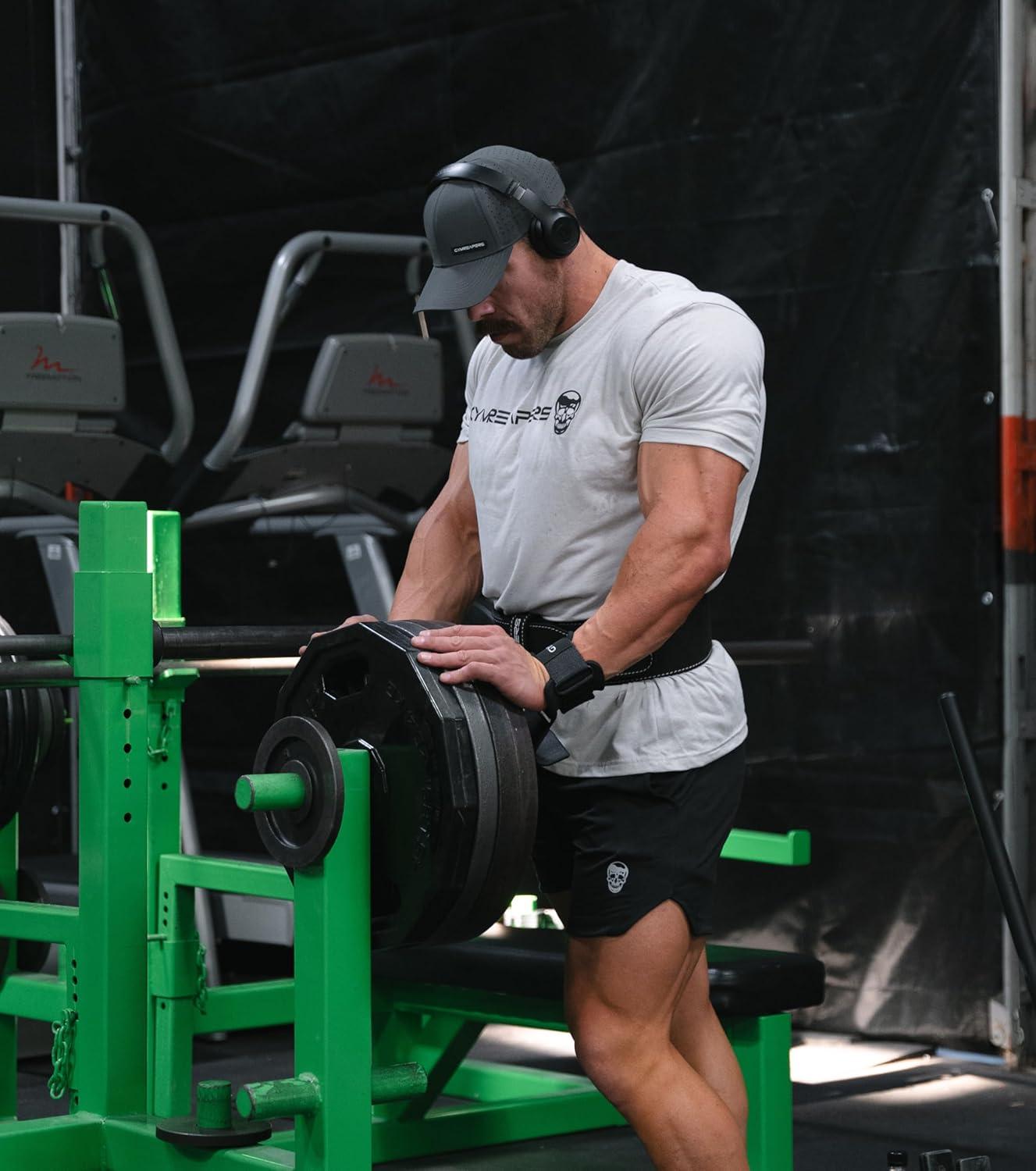 imageGymreapers Moisture Wicking Short Sleeve TShirt for Men Crew Neck Workout Shirts Casual Gym Cotton Everyday TeeSandBlack