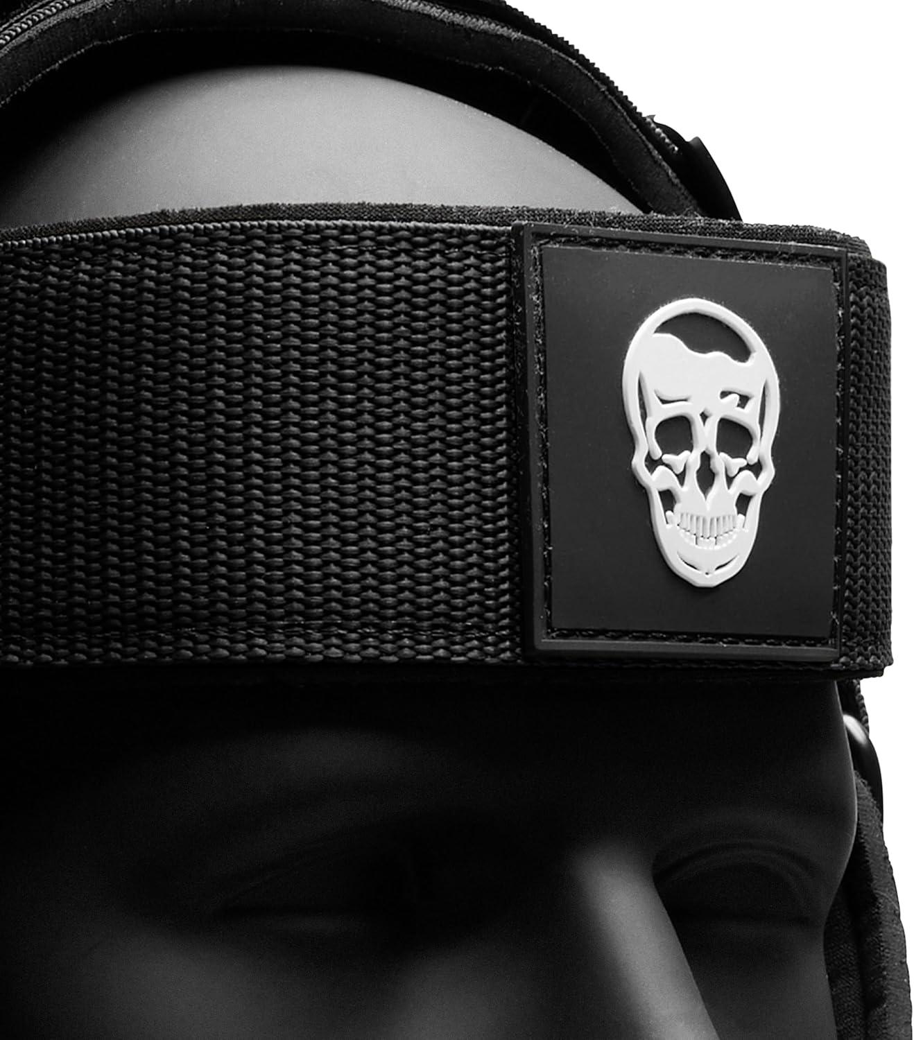 imageGymreapers Neck Harness Weight Lifting Neck Trainer Workout Equipment Heavy Duty Stainless Steel Chain Adjustable Neoprene Head Strap Exercise Equipment for Strength ampamp Pain ReliefBlack