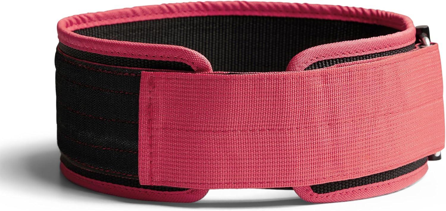 imageGymreapers Quick Locking Weight Lifting Belt for Men Gym Belt for Powerlifting Deadlift Belt with 4 Inch Neoprene Metal Buckle Back Support Weightlifting Belt WomenPink