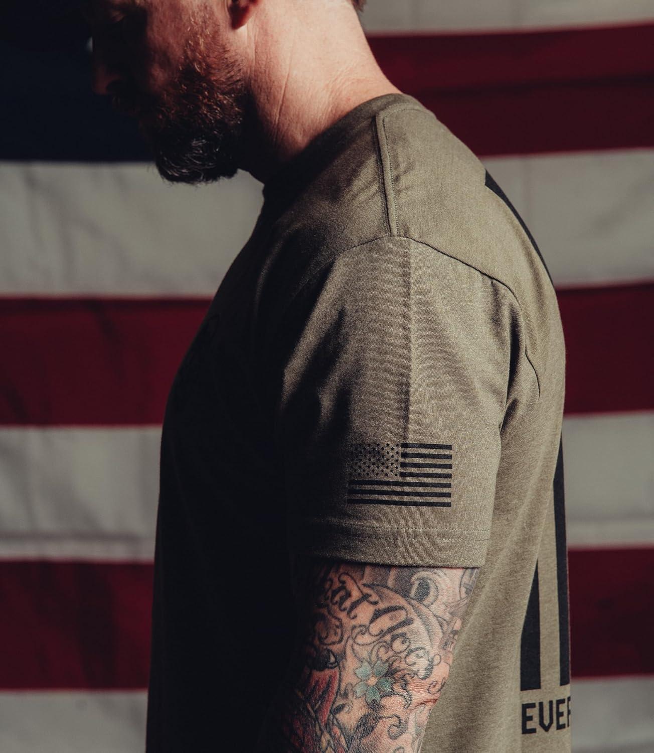 imageGymreapers Valor Moisture Wicking TShirts for Men Short Sleeve Workout Gym Shirts Running Athletic Tees ampamp Dry Fit TshirtMilitary Green