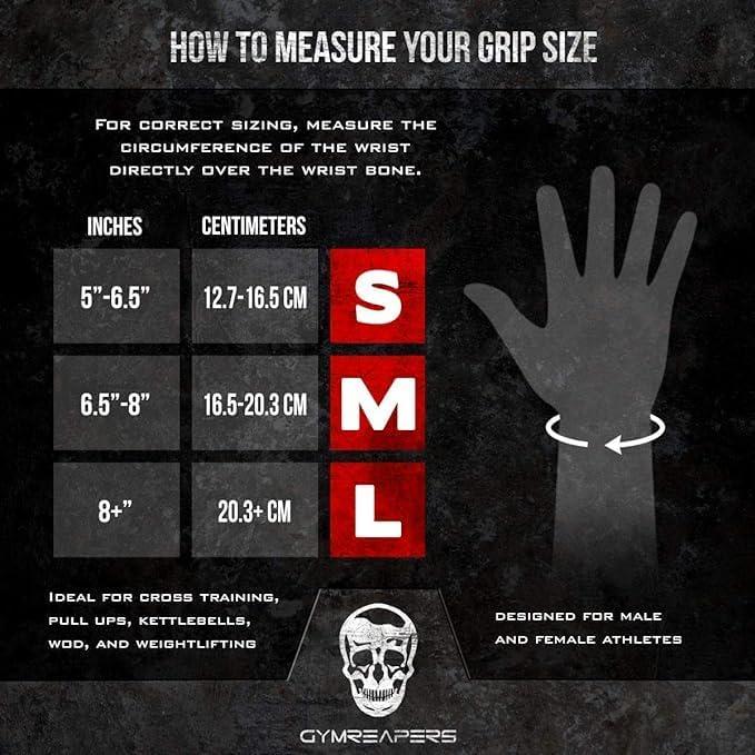 imageGymreapers Weight Lifting Grips Pair for Heavy Powerlifting Deadlifts Rows Pull Ups with Neoprene Padded Wrist Wraps Support and Strong Rubber Gloves or Straps for BodybuildingRed