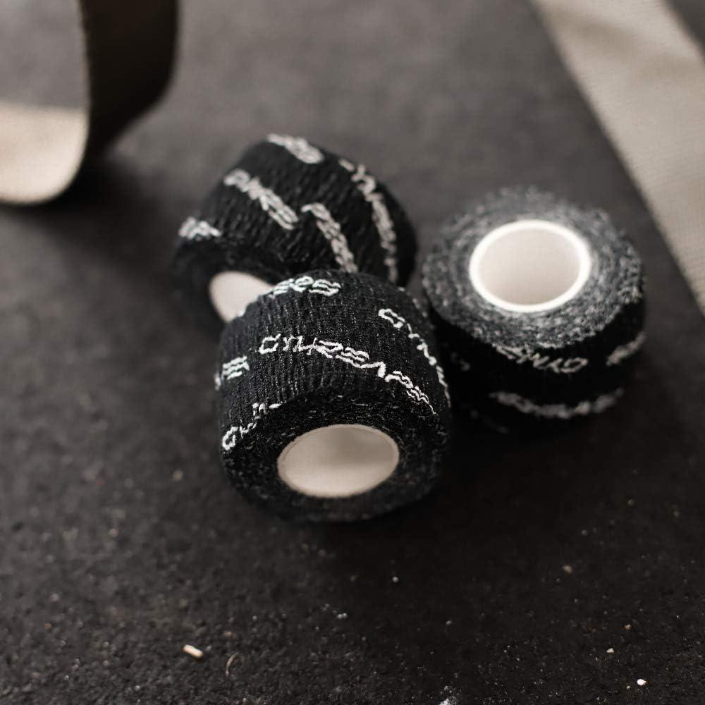 imageGymreapers Weightlifting Adhesive Thumb Tape Stretchy Athletic Tape Grip ampamp Protection for Olympic Lifting Cross Training Powerlifting HookgripBlack