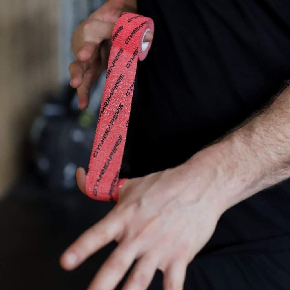 imageGymreapers Weightlifting Adhesive Thumb Tape Stretchy Athletic Tape Grip ampamp Protection for Olympic Lifting Cross Training Powerlifting HookgripRed