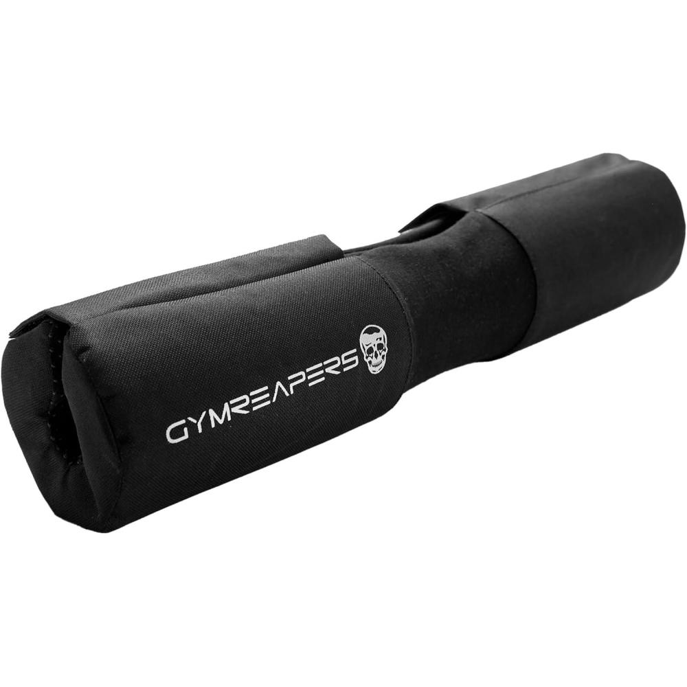 imageGymreapers Barbell Squat Pad  Protective Bridge Pad For Hip Thrust Squats Lunges  Hip Support Neck Protection For BarBlack Covered