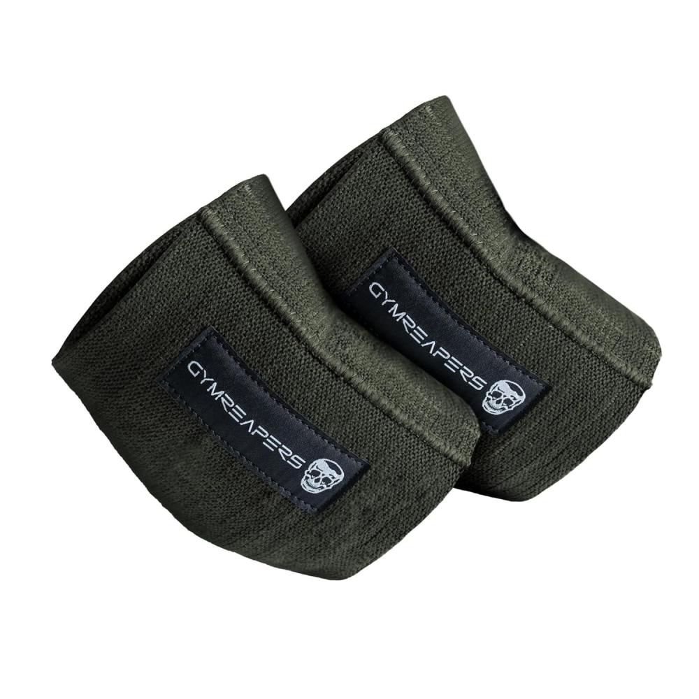 imageGymreapers Elbow Compression Cuff for Weightlifting Powerlifting  Support ampamp Relief for Tendonitis Stability Tennis Elbow Strength Training ampamp Injury Recovery Black 9quotGreen