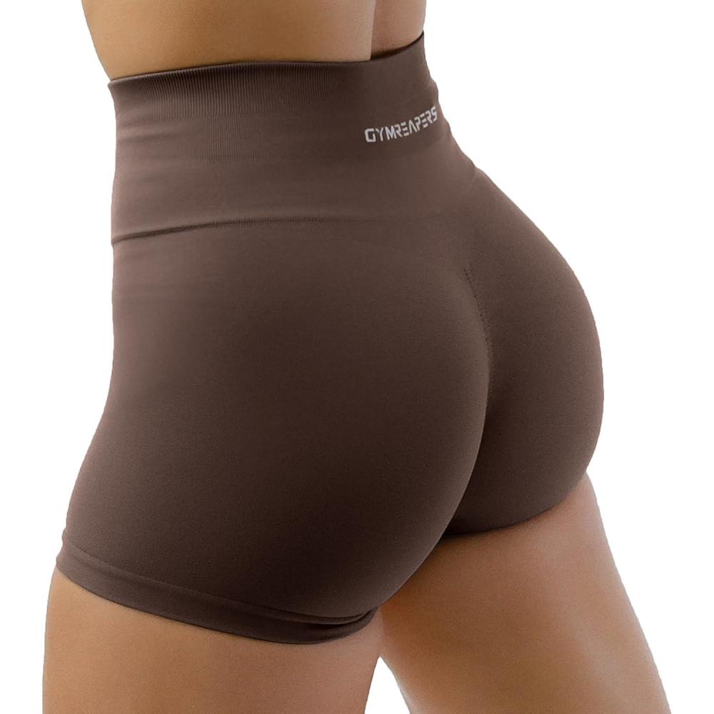 imageGymreapers Halo Seamless Shorts for Women  Squat Proof High Waisted Glute Scrunch Quick Drying Biker Yoga Running GymToffee