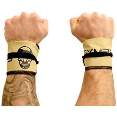 imageGymreapers Strength Wrist Wraps for Cross Training Olympic Lifting Strength WOD Workouts Calisthenics  Strong Wrist Support for Men and Women  Fits All Wrist Sizes  Men and WomenDesert Tan