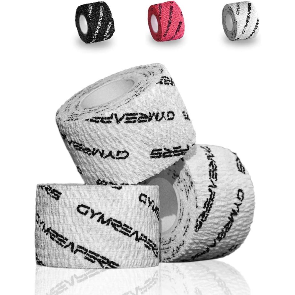 imageGymreapers Weightlifting Adhesive Thumb Tape Stretchy Athletic Tape Grip ampamp Protection for Olympic Lifting Cross Training Powerlifting HookgripWhite
