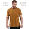 Gymreapers American Reaper Moisture Wicking T-Shirts for Men – Workout Gym Shirts – Running Athletic Tees & Dry Fit Tshirt(Coyote Brown)