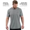 Gymreapers American Reaper Moisture Wicking T-Shirts for Men – Workout Gym Shirts – Running Athletic Tees & Dry Fit Tshirt(Gray)