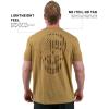 Gymreapers American Reaper Moisture Wicking T-Shirts for Men – Workout Gym Shirts – Running Athletic Tees & Dry Fit Tshirt(Khaki)