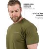 Gymreapers American Reaper Moisture Wicking T-Shirts for Men – Workout Gym Shirts – Running Athletic Tees & Dry Fit Tshirt(Olive)