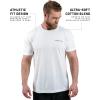 Gymreapers American Reaper Moisture Wicking T-Shirts for Men – Workout Gym Shirts – Running Athletic Tees & Dry Fit Tshirt(White)