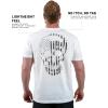 Gymreapers American Reaper Moisture Wicking T-Shirts for Men – Workout Gym Shirts – Running Athletic Tees & Dry Fit Tshirt(White)