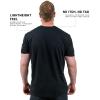 Gymreapers Clip Tag Basic Tee – Men’s Athletic Fit Crew Neck T-Shirt, Soft Stretch, Tagless, Short Sleeve Workout Shirt(Black)