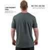 Gymreapers Clip Tag Basic Tee – Men’s Athletic Fit Crew Neck T-Shirt, Soft Stretch, Tagless, Short Sleeve Workout Shirt(Charcoal)