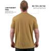 Gymreapers Clip Tag Basic Tee – Men’s Athletic Fit Crew Neck T-Shirt, Soft Stretch, Tagless, Short Sleeve Workout Shirt(Khaki)