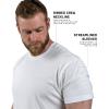 Gymreapers Clip Tag Basic Tee – Men’s Athletic Fit Crew Neck T-Shirt, Soft Stretch, Tagless, Short Sleeve Workout Shirt(White)