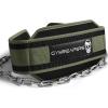 Gymreapers Dip Belt With Chain For Weightlifting, Pull Ups, Dips – Heavy Duty Steel Chain For Added Weight Training(Ranger Green)