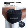 Gymreapers Elbow Compression Cuff for Weightlifting, Powerlifting – Support & Relief for Tendonitis, Stability, Tennis Elbow, Strength Training & Injury Recovery (Black, 9″)(Black)