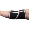 Gymreapers Elbow Sleeves for Weightlifting Powerlifting and Bench Press Support and Compression for Tendonitis Pain Relief 5mm Neoprene Training Gear for Men and Women(Black/White)