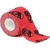 Gymreapers Hook Grip Weightlifting Tape (3 Pack) Premium Adhesive Thumb Skull Tape for Finger Protection, Powerlifting, Exercise & Cross Training – Athletic Sweat Proof Tape(Red)