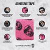 Gymreapers Hook Grip Weightlifting Tape (3 Pack) Premium Adhesive Thumb Skull Tape for Finger Protection, Powerlifting, Exercise & Cross Training – Athletic Sweat Proof Tape(Pink)