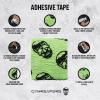 Gymreapers Hook Grip Weightlifting Tape (3 Pack) Premium Adhesive Thumb Skull Tape for Finger Protection, Powerlifting, Exercise & Cross Training – Athletic Sweat Proof Tape(Neon Green)