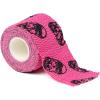 Gymreapers Hook Grip Weightlifting Tape (3 Pack) Premium Adhesive Thumb Skull Tape for Finger Protection, Powerlifting, Exercise & Cross Training – Athletic Sweat Proof Tape(Pink)
