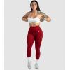 Gymreapers Infinity Seamless Workout Leggings for Women High Waist Seamless Leggings for Exercise Running Active Yoga Pants(Bloodshot Red)