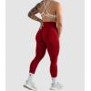 Gymreapers Infinity Seamless Workout Leggings for Women High Waist Seamless Leggings for Exercise Running Active Yoga Pants(Bloodshot Red)