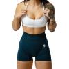 Gymreapers Infinity Seamless Workout Shorts High Waist Biker Shorts for Women Athletic Gym Running Pilates Yoga Sport Short(Atlantis)