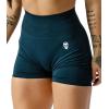 Gymreapers Infinity Seamless Workout Shorts High Waist Biker Shorts for Women Athletic Gym Running Pilates Yoga Sport Short(Atlantis)