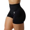 Gymreapers Infinity Seamless Workout Shorts High Waist Biker Shorts for Women Athletic Gym Running Pilates Yoga Sport Short(Black)