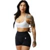 Gymreapers Infinity Seamless Workout Shorts High Waist Biker Shorts for Women Athletic Gym Running Pilates Yoga Sport Short(Black)