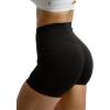 Gymreapers Infinity Seamless Workout Shorts High Waist Biker Shorts for Women Athletic Gym Running Pilates Yoga Sport Short(Black Marl)