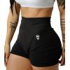 Gymreapers Infinity Seamless Workout Shorts High Waist Biker Shorts for Women Athletic Gym Running Pilates Yoga Sport Short(Black Marl)