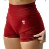 Gymreapers Infinity Seamless Workout Shorts High Waist Biker Shorts for Women Athletic Gym Running Pilates Yoga Sport Short(Bloodshot Red)