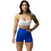 Gymreapers Infinity Seamless Workout Shorts High Waist Biker Shorts for Women Athletic Gym Running Pilates Yoga Sport Short(Electric Blue)
