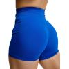 Gymreapers Infinity Seamless Workout Shorts High Waist Biker Shorts for Women Athletic Gym Running Pilates Yoga Sport Short(Electric Blue)
