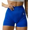 Gymreapers Infinity Seamless Workout Shorts High Waist Biker Shorts for Women Athletic Gym Running Pilates Yoga Sport Short(Electric Blue)