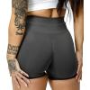 Gymreapers Infinity Seamless Workout Shorts High Waist Biker Shorts for Women Athletic Gym Running Pilates Yoga Sport Short(Flat Gray)