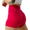 Gymreapers Infinity Seamless Workout Shorts High Waist Biker Shorts for Women Athletic Gym Running Pilates Yoga Sport Short(Miami Pink)