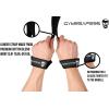 Gymreapers Lifting Wrist Straps for Weightlifting, Bodybuilding, Powerlifting, Strength Training, & Deadlifts – Padded Neoprene with 18 inch Cotton(Black/Black)