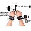 Gymreapers Lifting Wrist Straps for Weightlifting, Bodybuilding, Powerlifting, Strength Training, & Deadlifts – Padded Neoprene with 18 inch Cotton(Black)