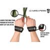 Gymreapers Lifting Wrist Straps for Weightlifting, Bodybuilding, Powerlifting, Strength Training, & Deadlifts – Padded Neoprene with 18 inch Cotton(Military Green)