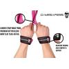 Gymreapers Lifting Wrist Straps for Weightlifting, Bodybuilding, Powerlifting, Strength Training, & Deadlifts – Padded Neoprene with 18 inch Cotton(Pink)