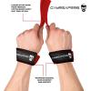 Gymreapers Lifting Wrist Straps for Weightlifting, Bodybuilding, Powerlifting, Strength Training, & Deadlifts – Padded Neoprene with 18 inch Cotton(Red)